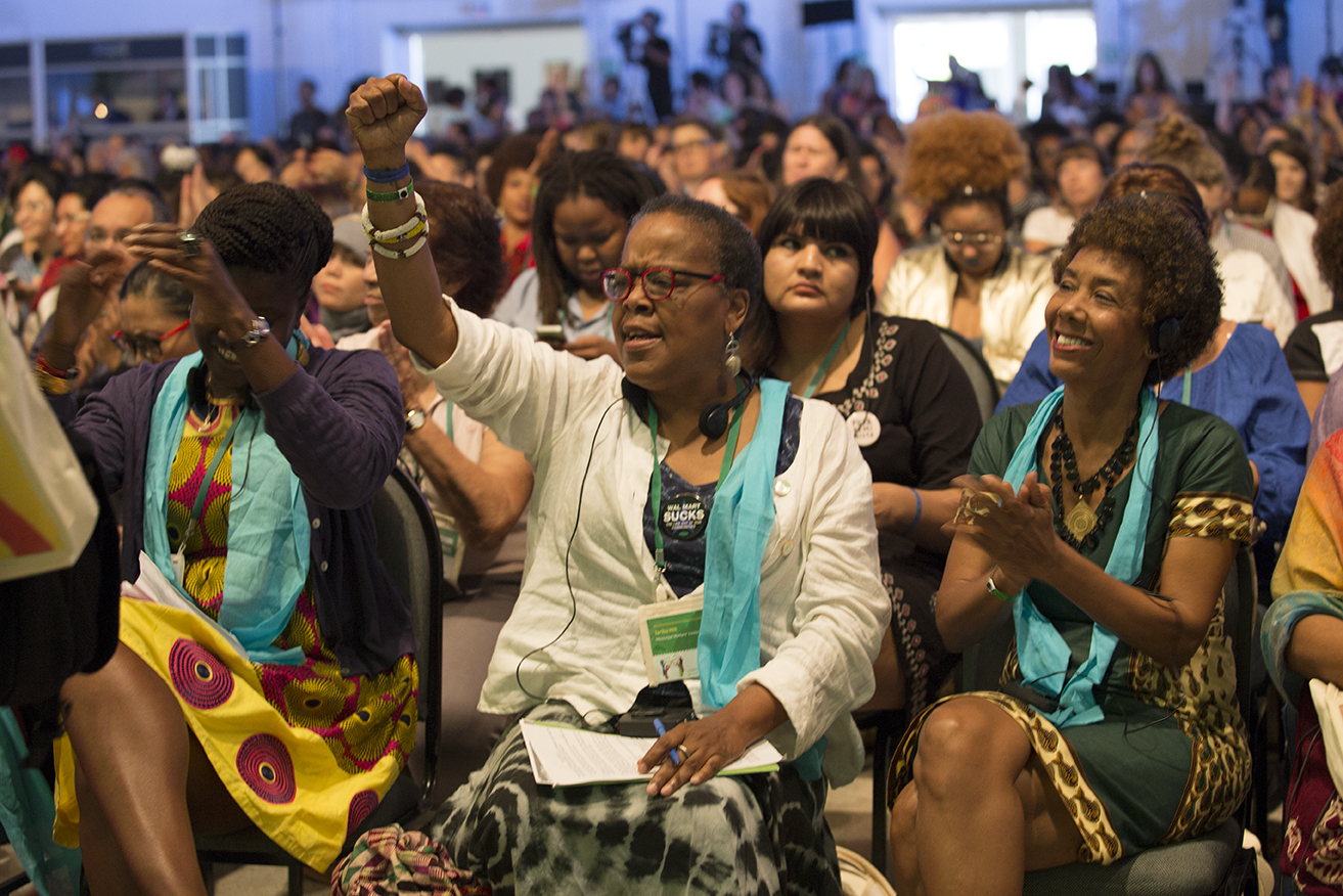 AWID 2016 Forum Fired Up Audience Member