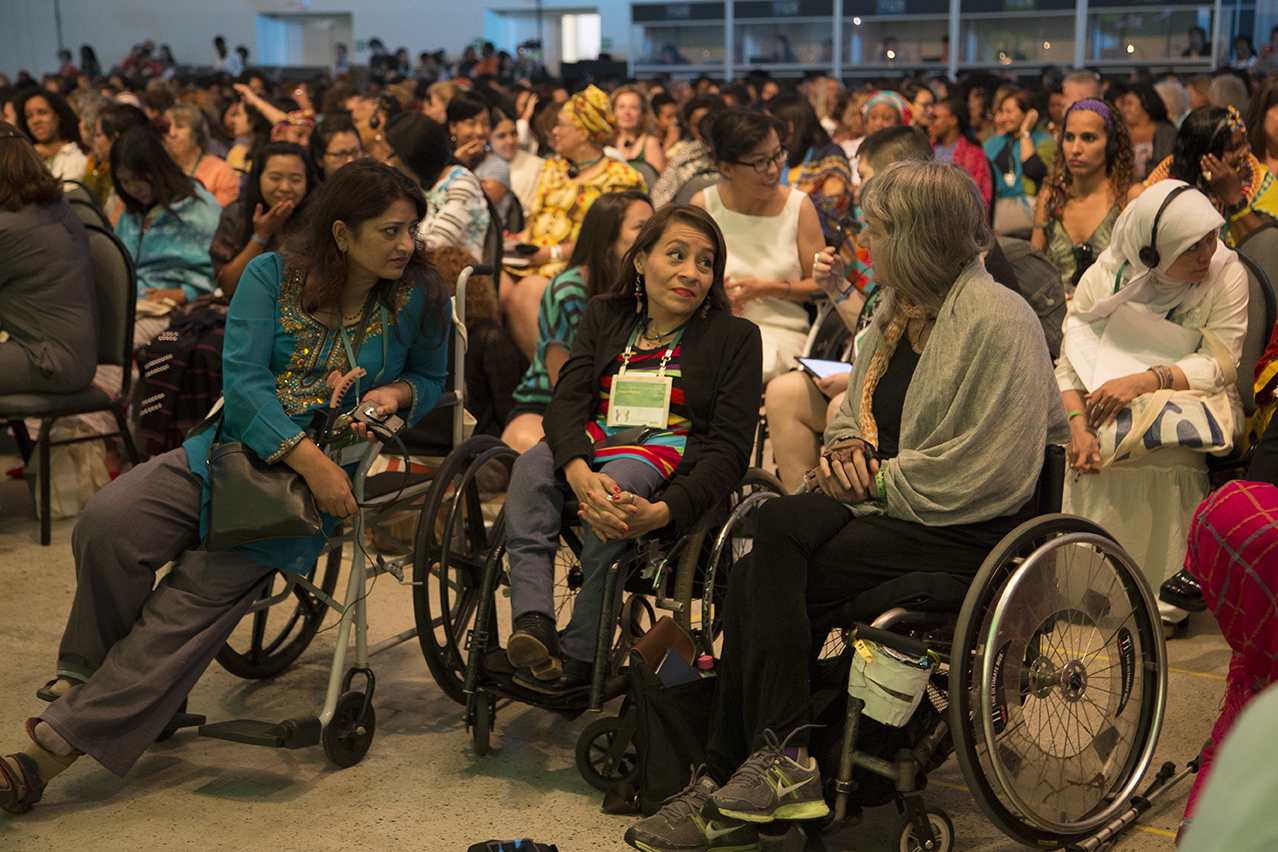 AWID 2016 Forum Audience Members Talking