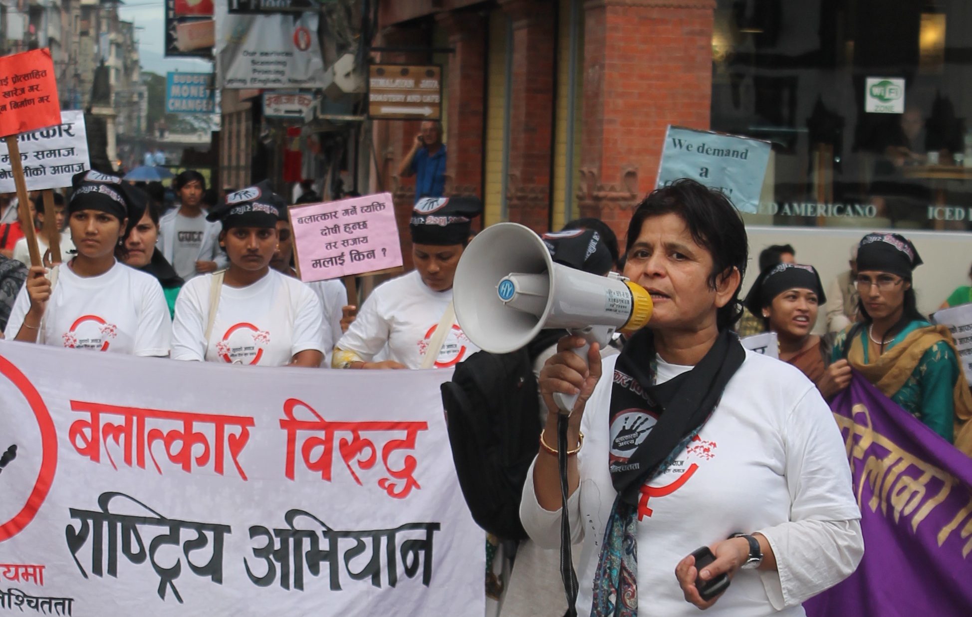 Dr. Renu at UAF Protest