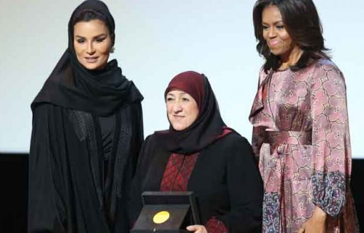 Dr. Sakena Yacoobi with Michelle Obama