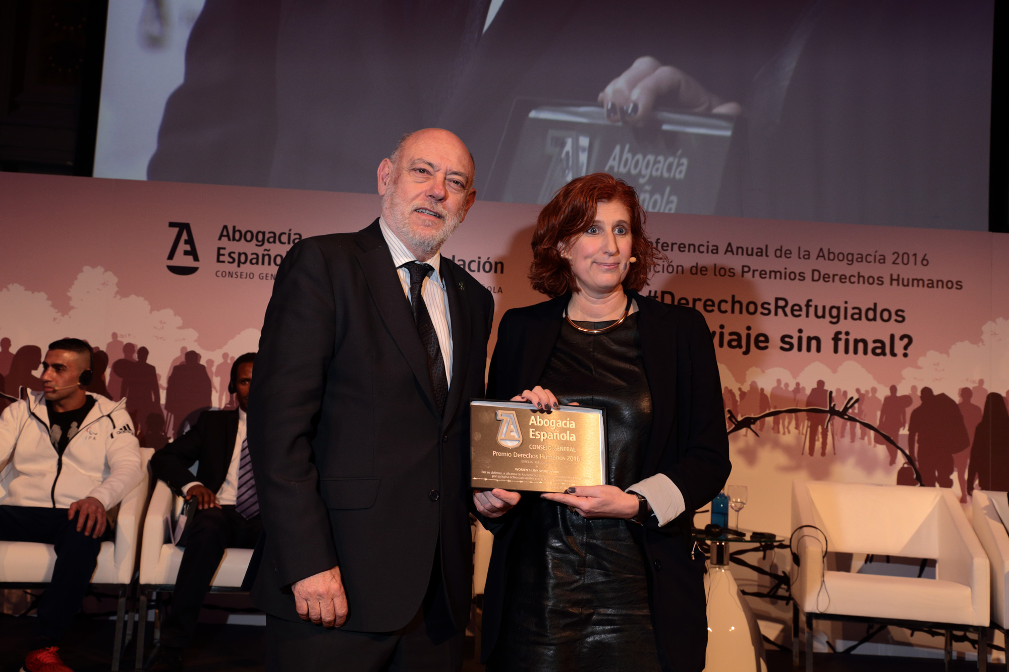 WLW receiving spanish human rights prize