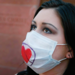 Woman Wearing COVID-19 Mask