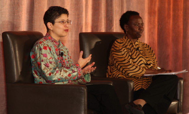 Two speakers at WFN's 30th Anniversary Conference in 2015