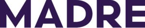 purple and white logo that states "MADRE"