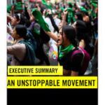 Report cover showing crowd of activist women at march.